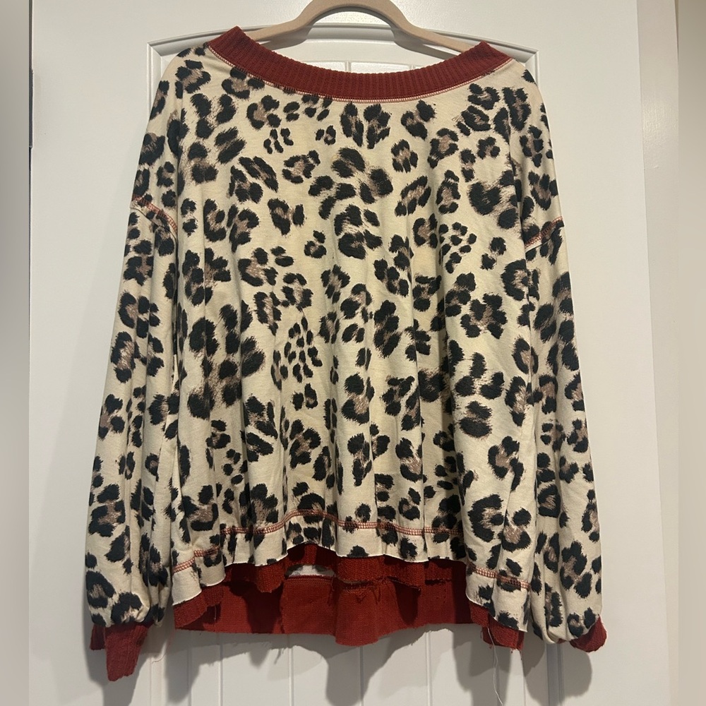 Cheetah long sleeve top